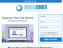 Tablet Screenshot of jibberjobber.com