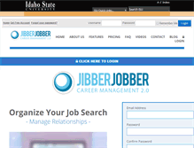 Tablet Screenshot of isu.jibberjobber.com