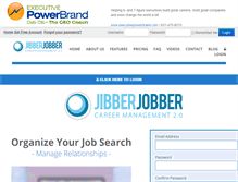 Tablet Screenshot of executivepowercoach.jibberjobber.com