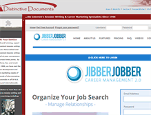 Tablet Screenshot of distinctiveweb.jibberjobber.com